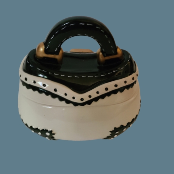 *David's Cookies Collectible Designer Jar Ceramic Purse. - Picture 2 of 3